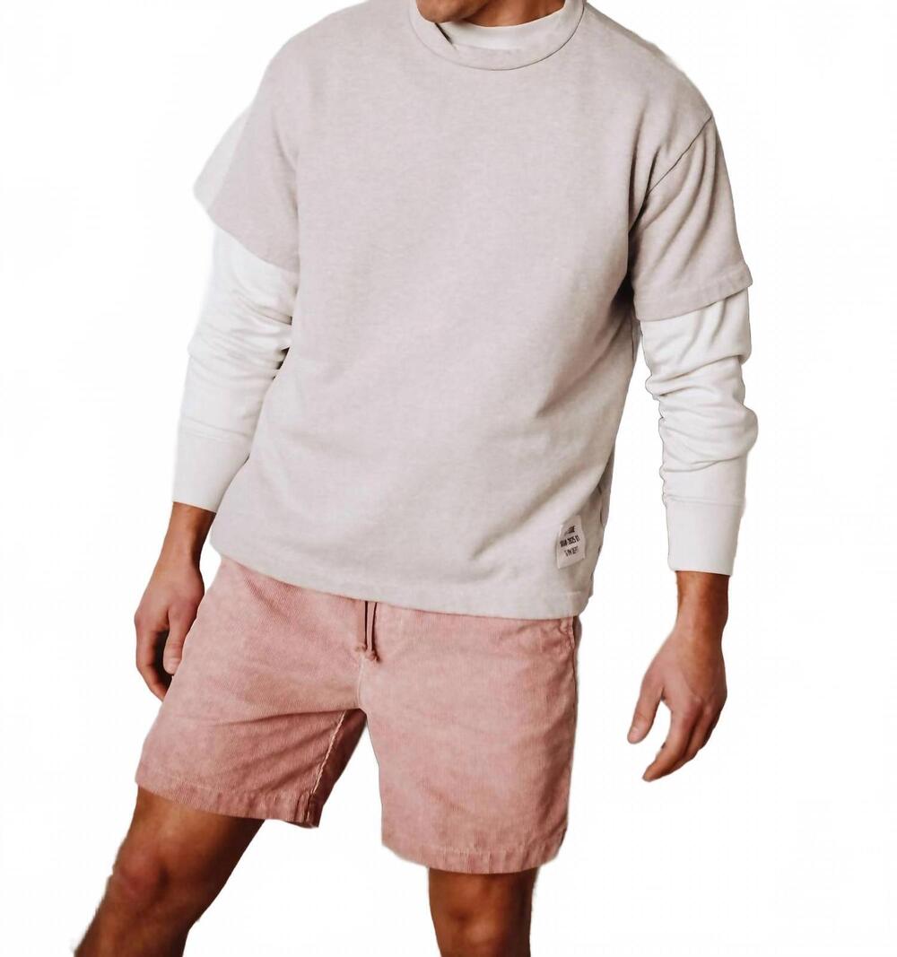 NEW SAVE KHAKI UNITED corduroy easy short in rose